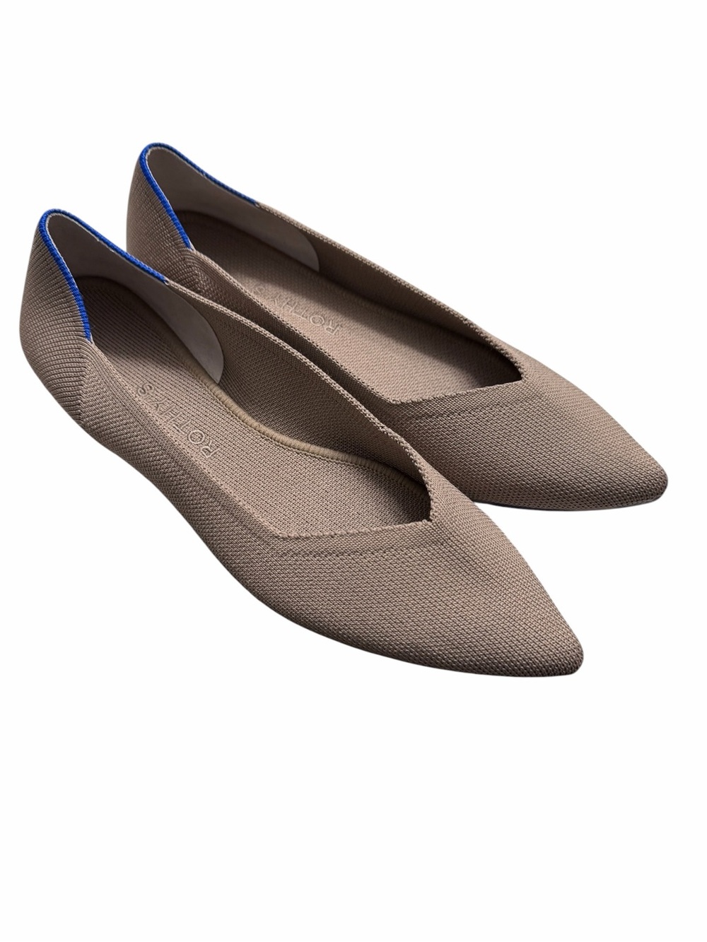 Rothy’s The Point Ballet Shoes Portobello Slip on Light Brown Flats Size 8.5 - Picture 6 of 8